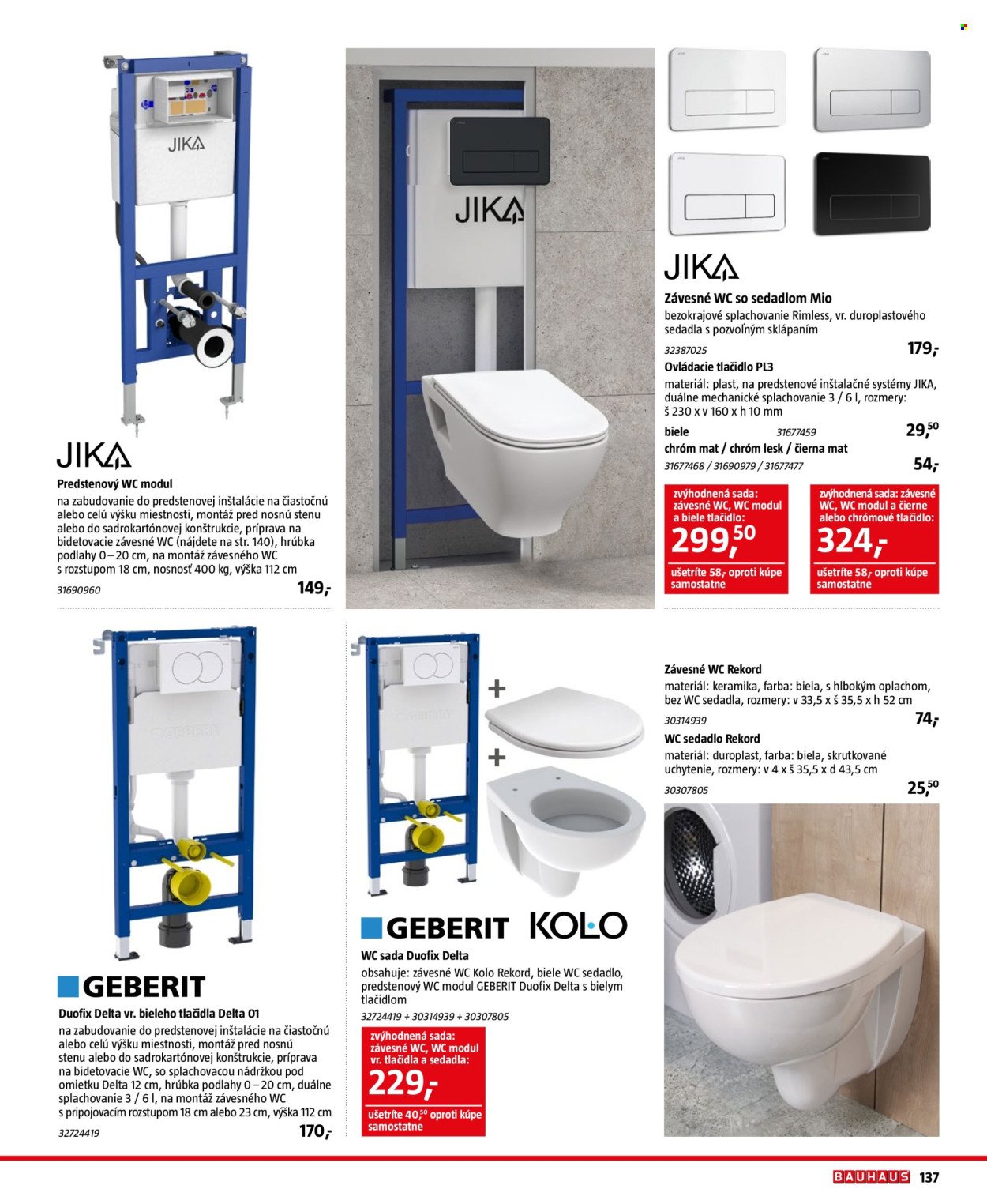 HORNBACH leták - Sanita (2025-10-30 - 2026-03-31) | 137