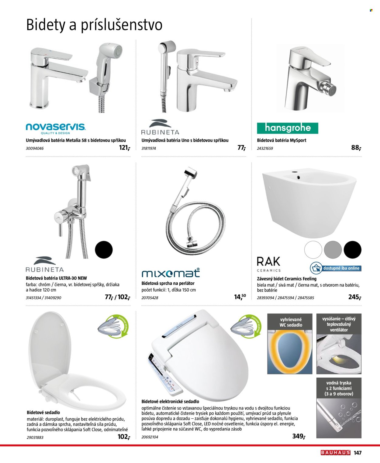 HORNBACH leták - Sanita (2025-10-30 - 2026-03-31) | 147