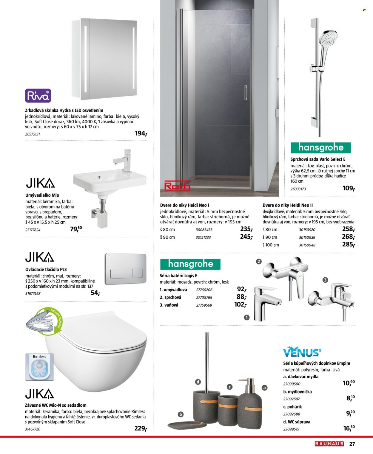 HORNBACH leták - Sanita (2025-10-30 - 2026-03-31) | 27