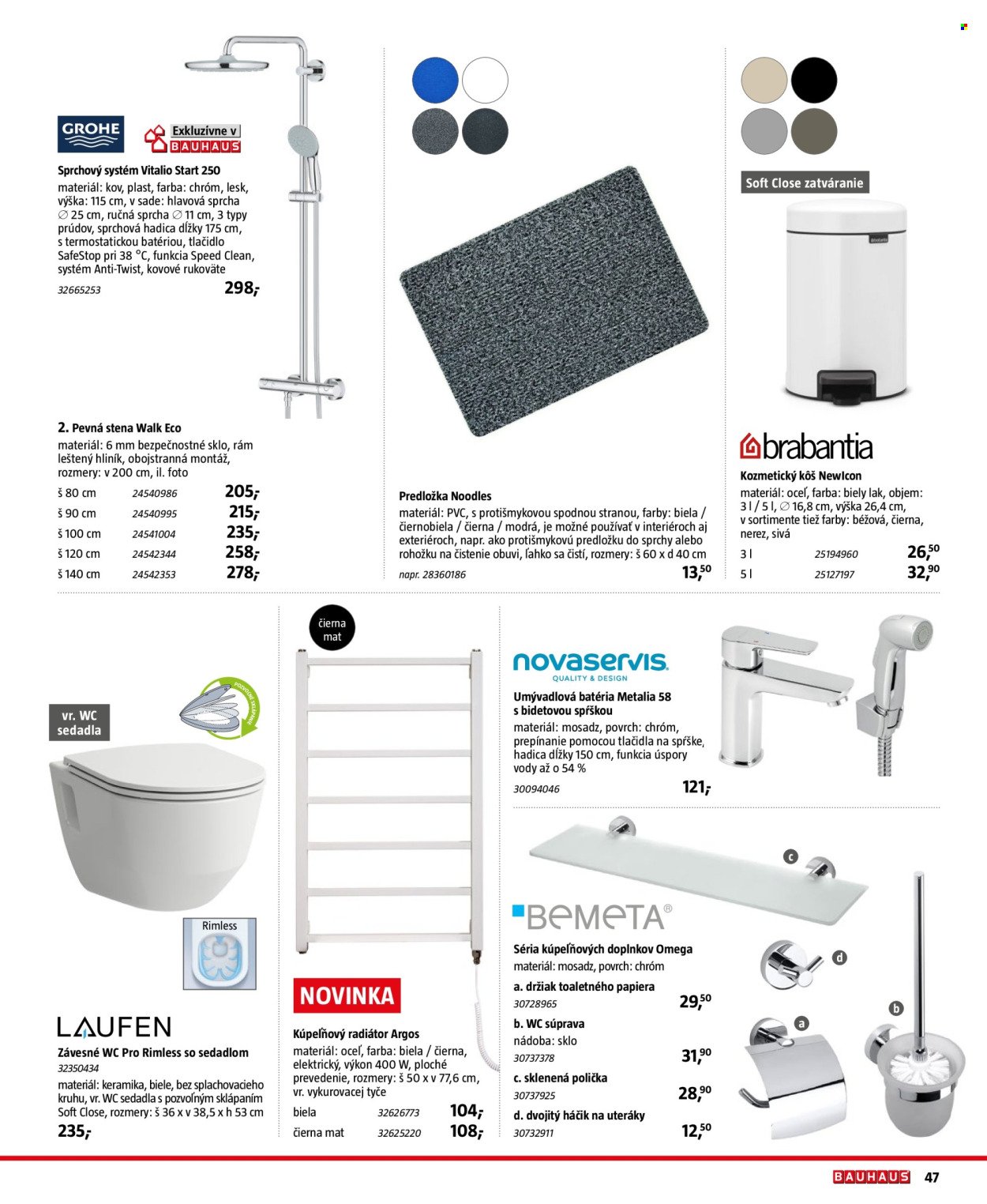 HORNBACH leták - Sanita (2025-10-30 - 2026-03-31) | 47