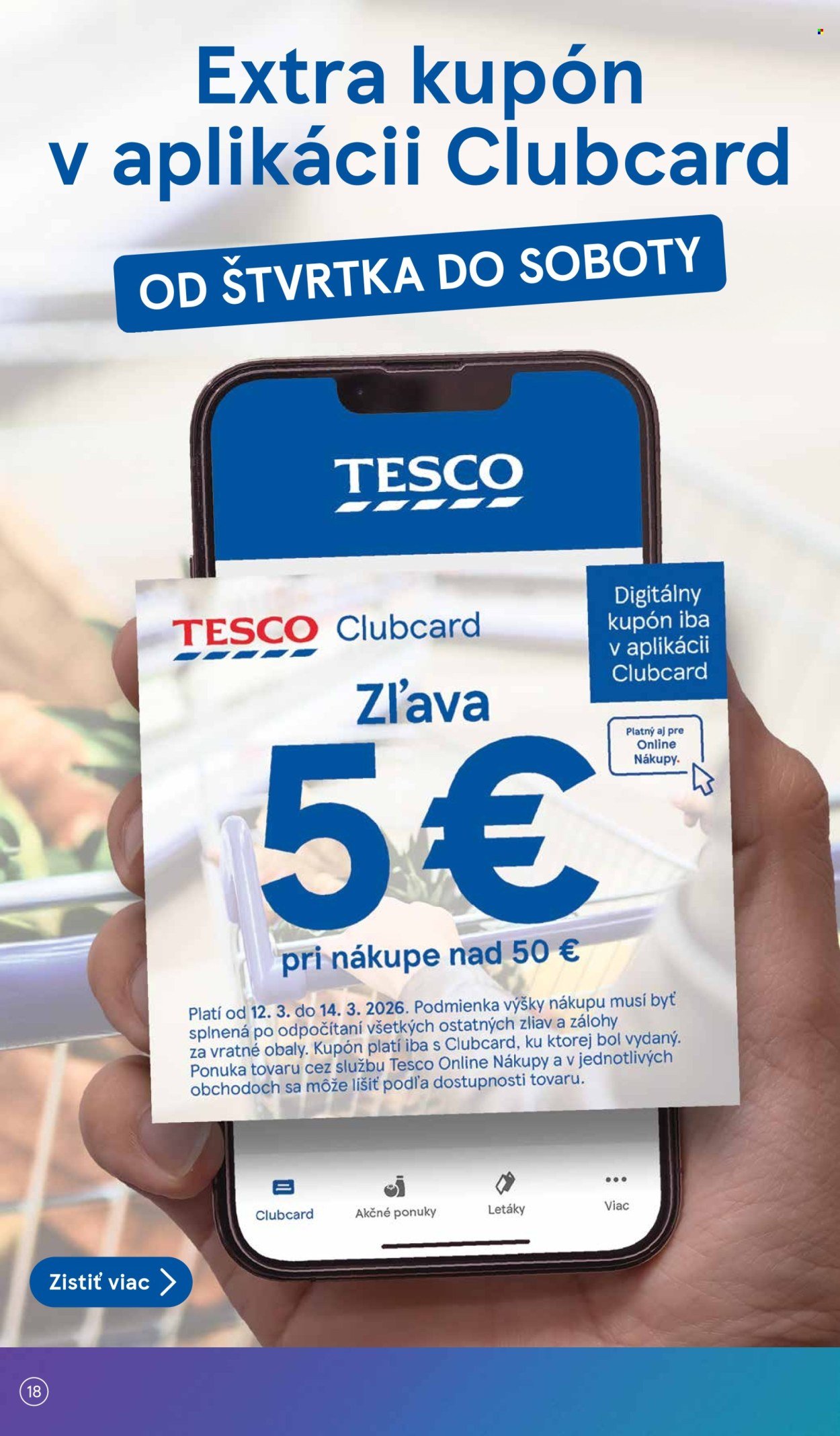 TESCO leták - Od stredy 11.3.2026 (2026-03-11 - 2026-03-17) | 18