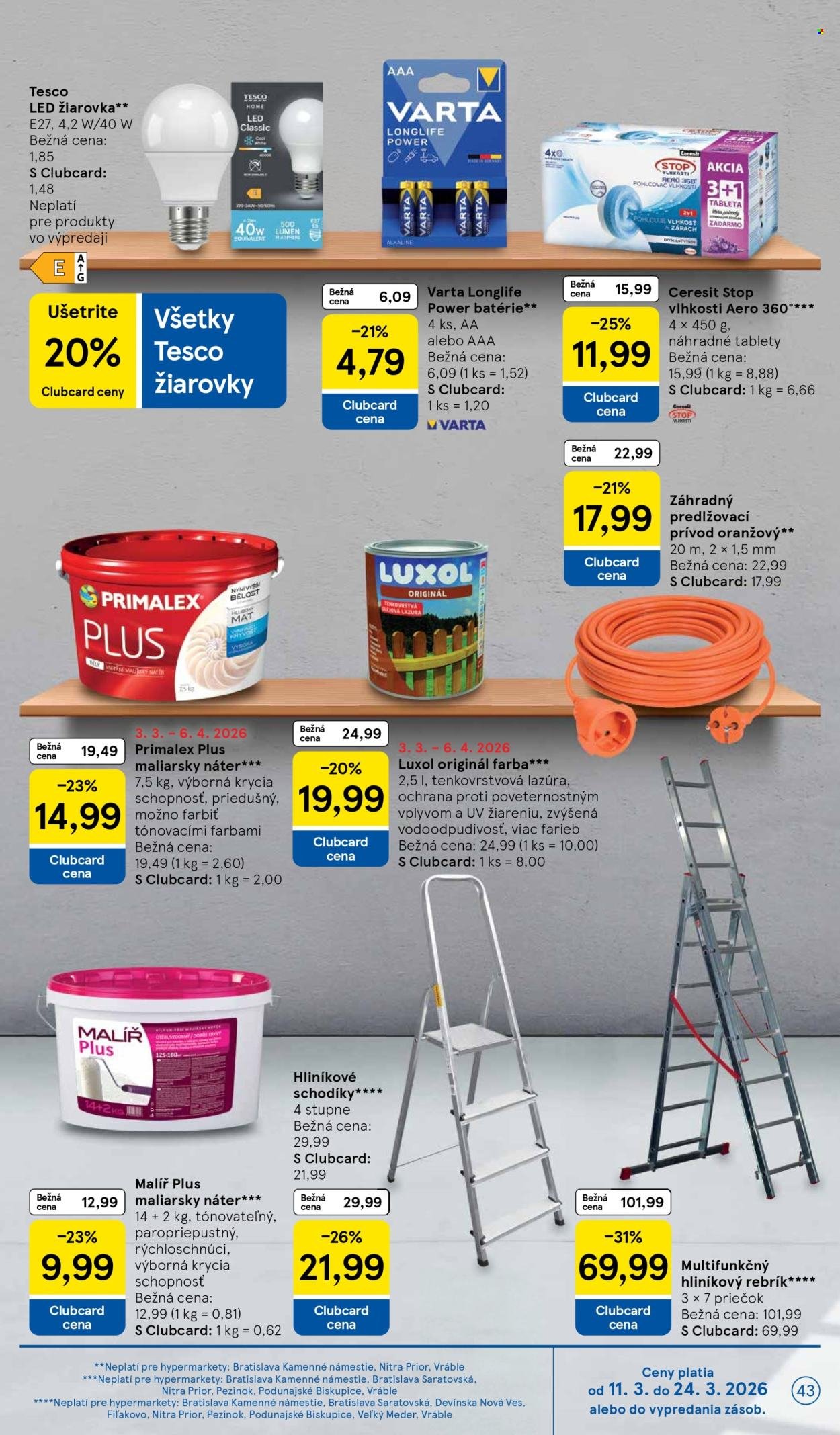 TESCO leták - Od stredy 11.3.2026 (2026-03-11 - 2026-03-17) | 43