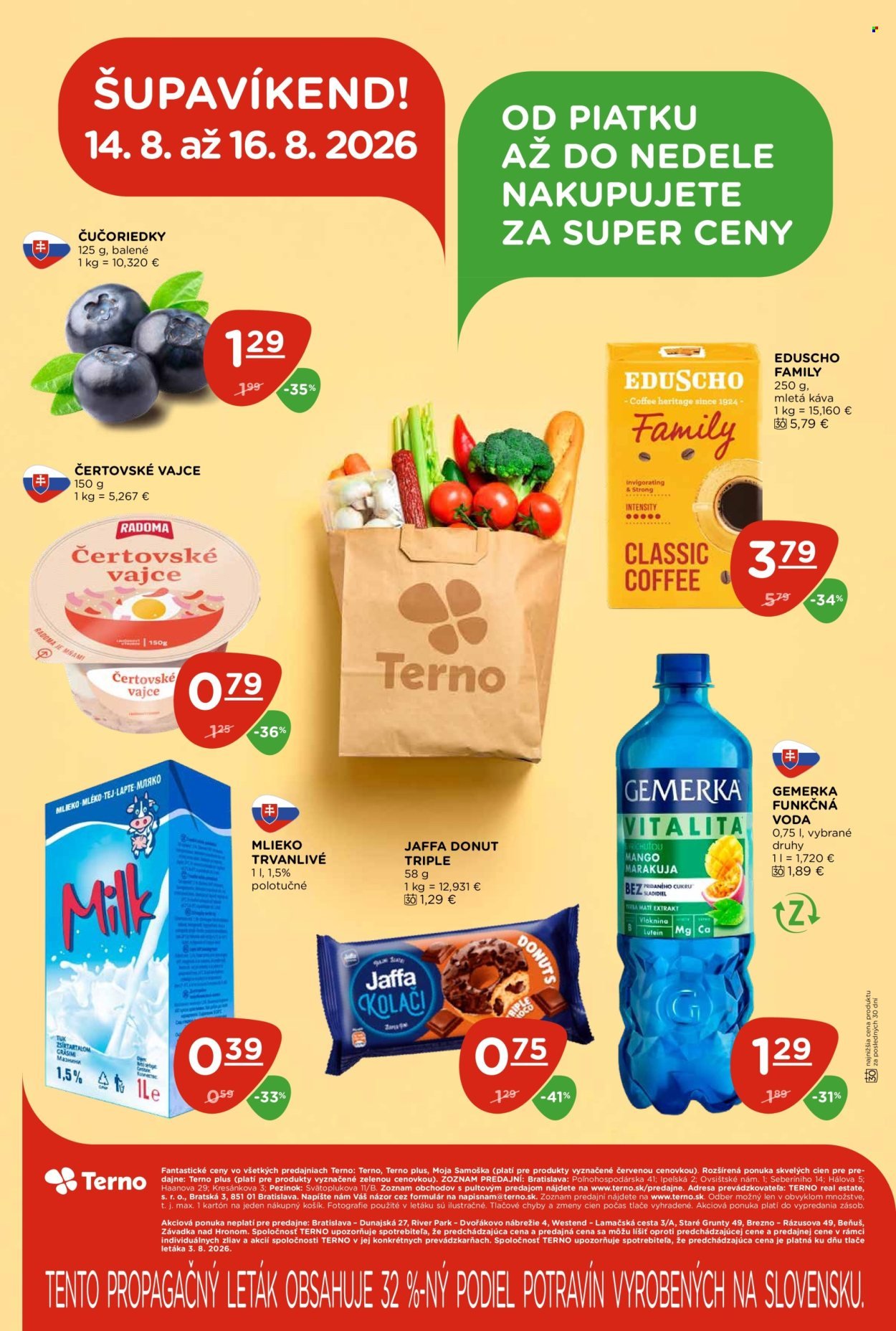 TERNO leták - Od štvrtka 13.8.2026