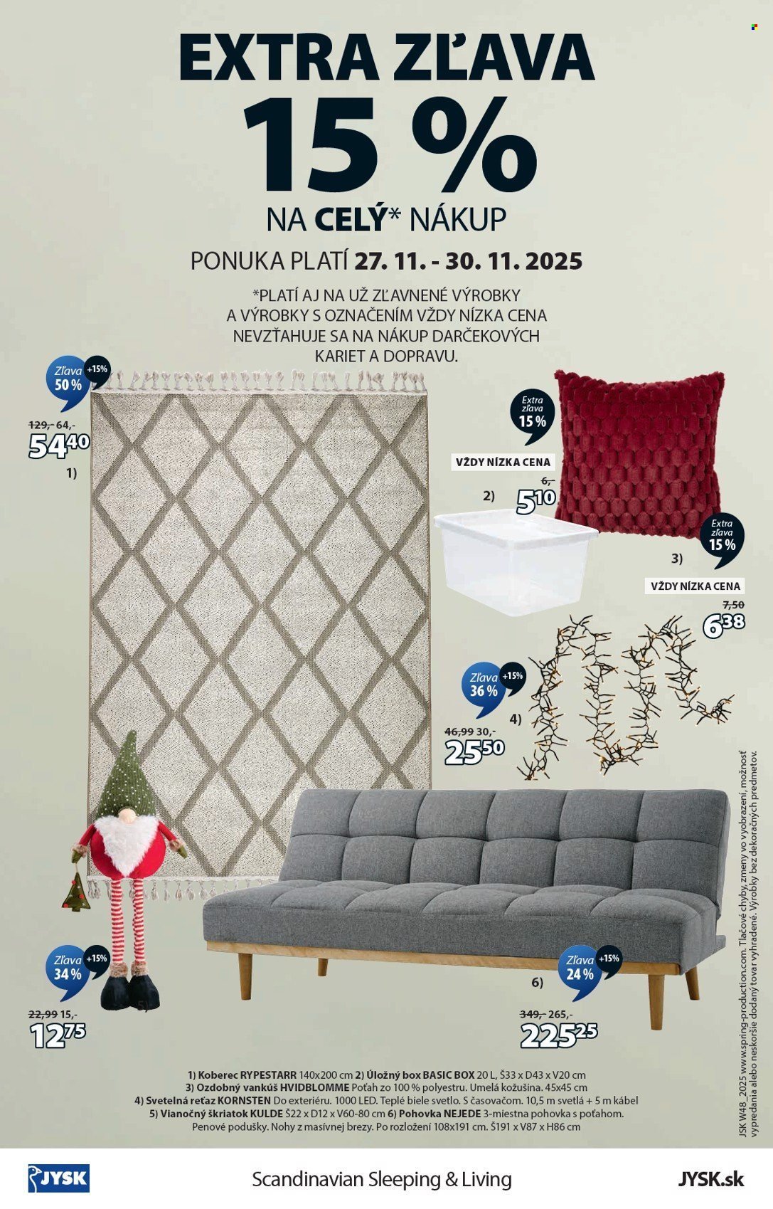 JYSK leták - Od pondelka 24.11.2025 (2025-11-24 - 2025-12-23) | 17