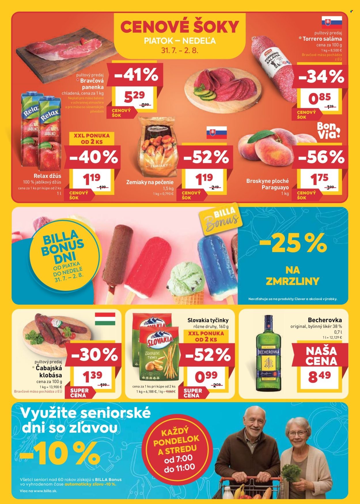 BILLA leták - Od stredy 29.7.2026