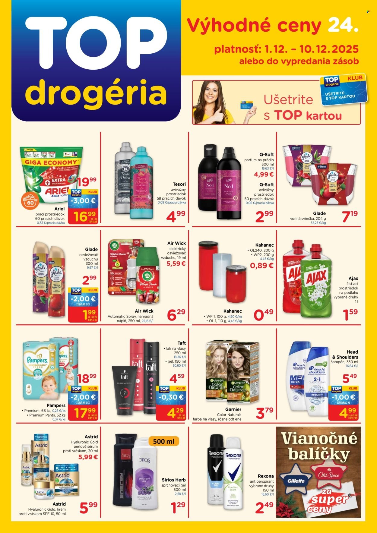 TOP DROGÉRIA leták - Od pondelka 1.12.2025 (2025-12-01 - 2025-12-10) | 1