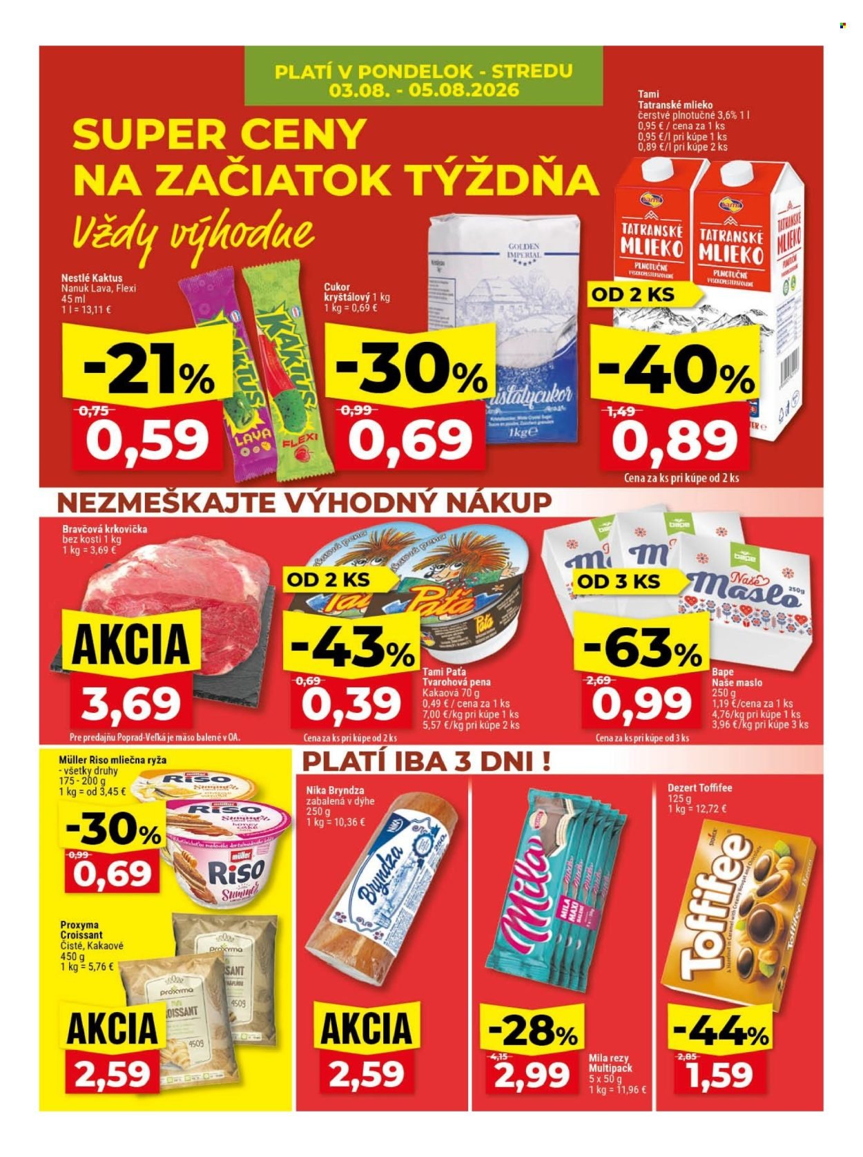 KLAS leták - Od pondelka 3.8.2026