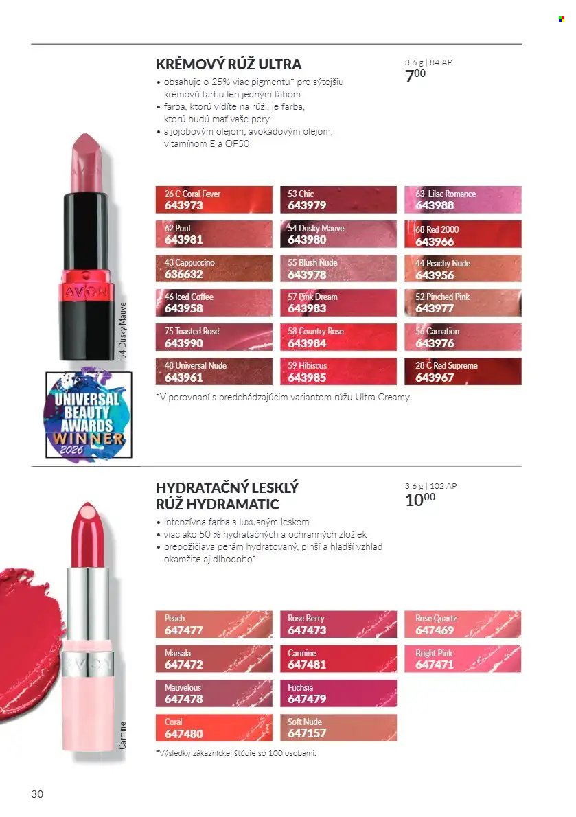 AVON leták - Od štvrtka 1.10.2026