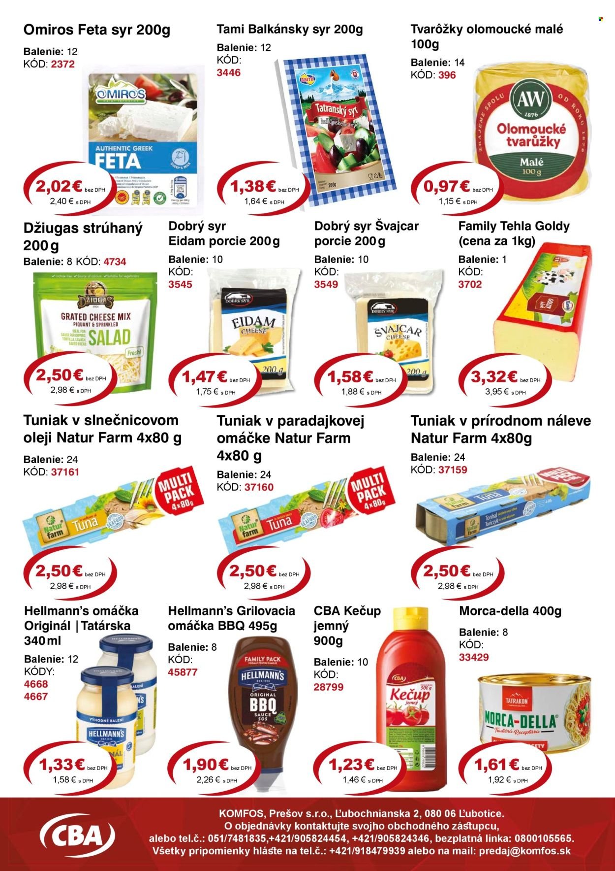 CBA KOMFOS leták - Výhodná ponuka VEĽKOOBCHOD