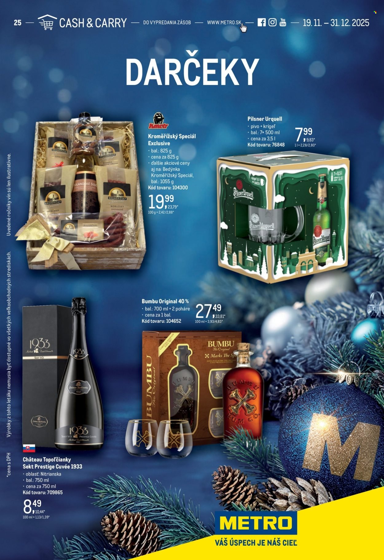 METRO leták - Darčeky (2025-11-19 - 2025-12-31) | 1