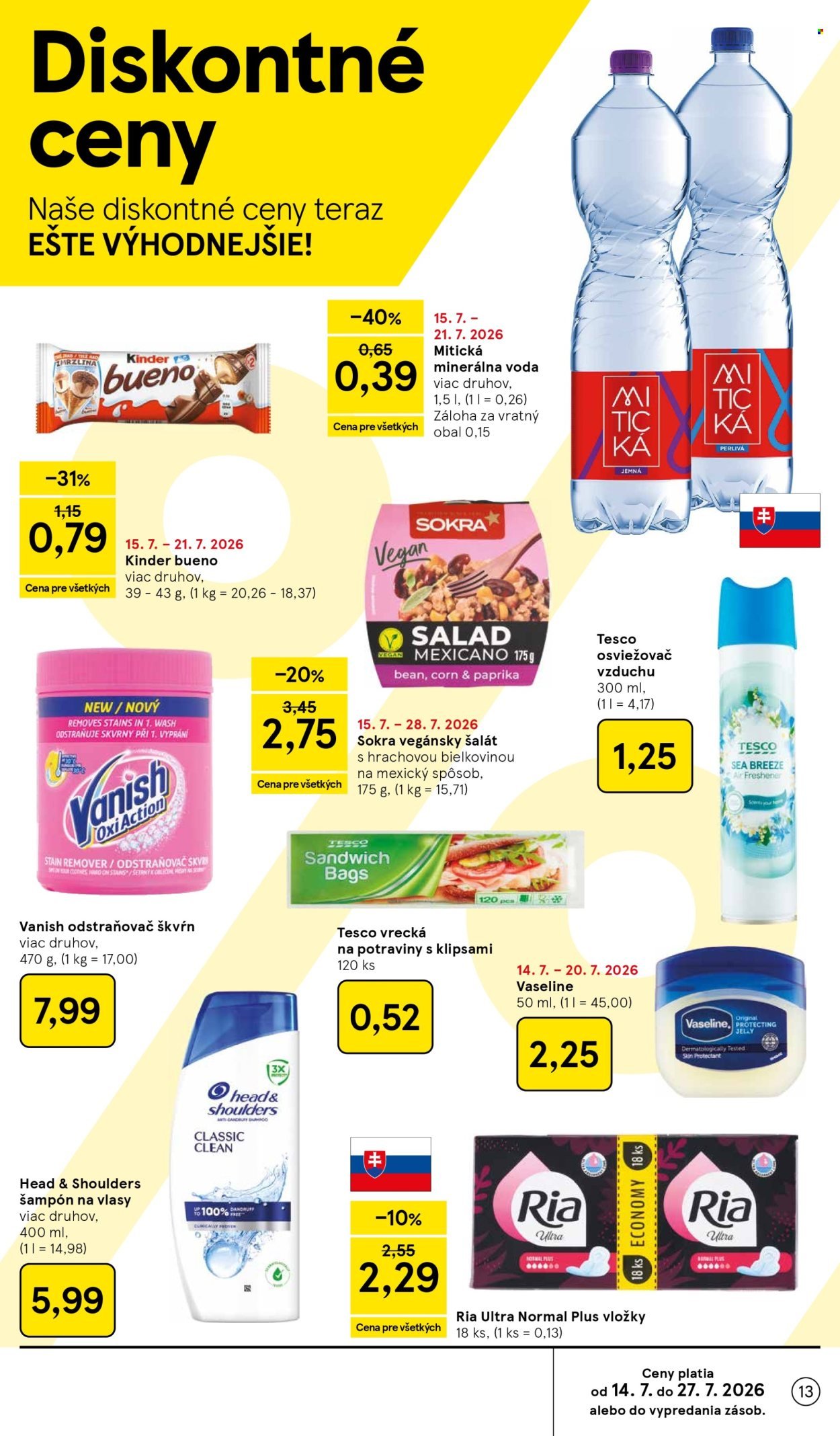 TESCO leták - Od stredy 15.7.2026