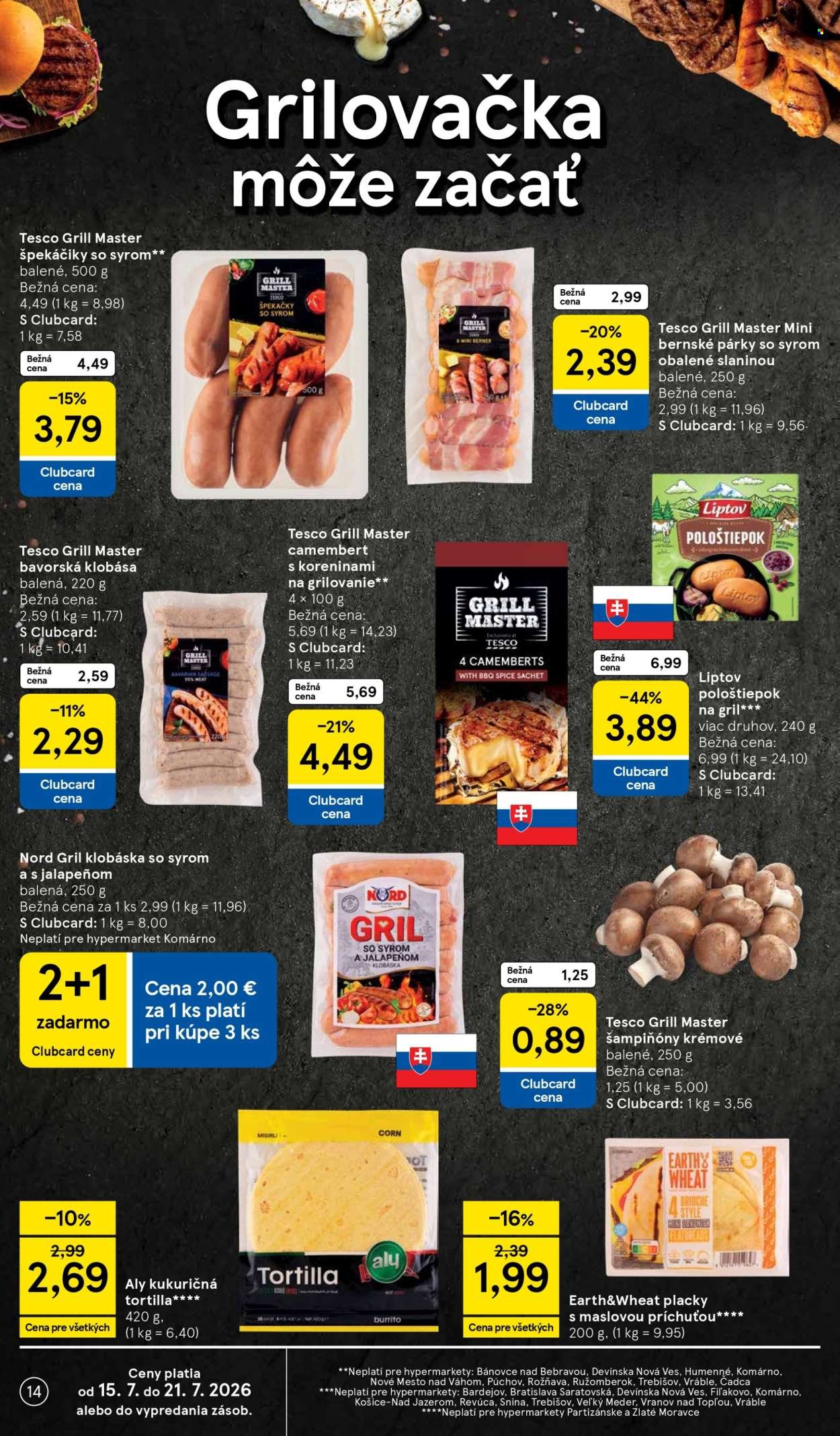 TESCO leták - Od stredy 15.7.2026