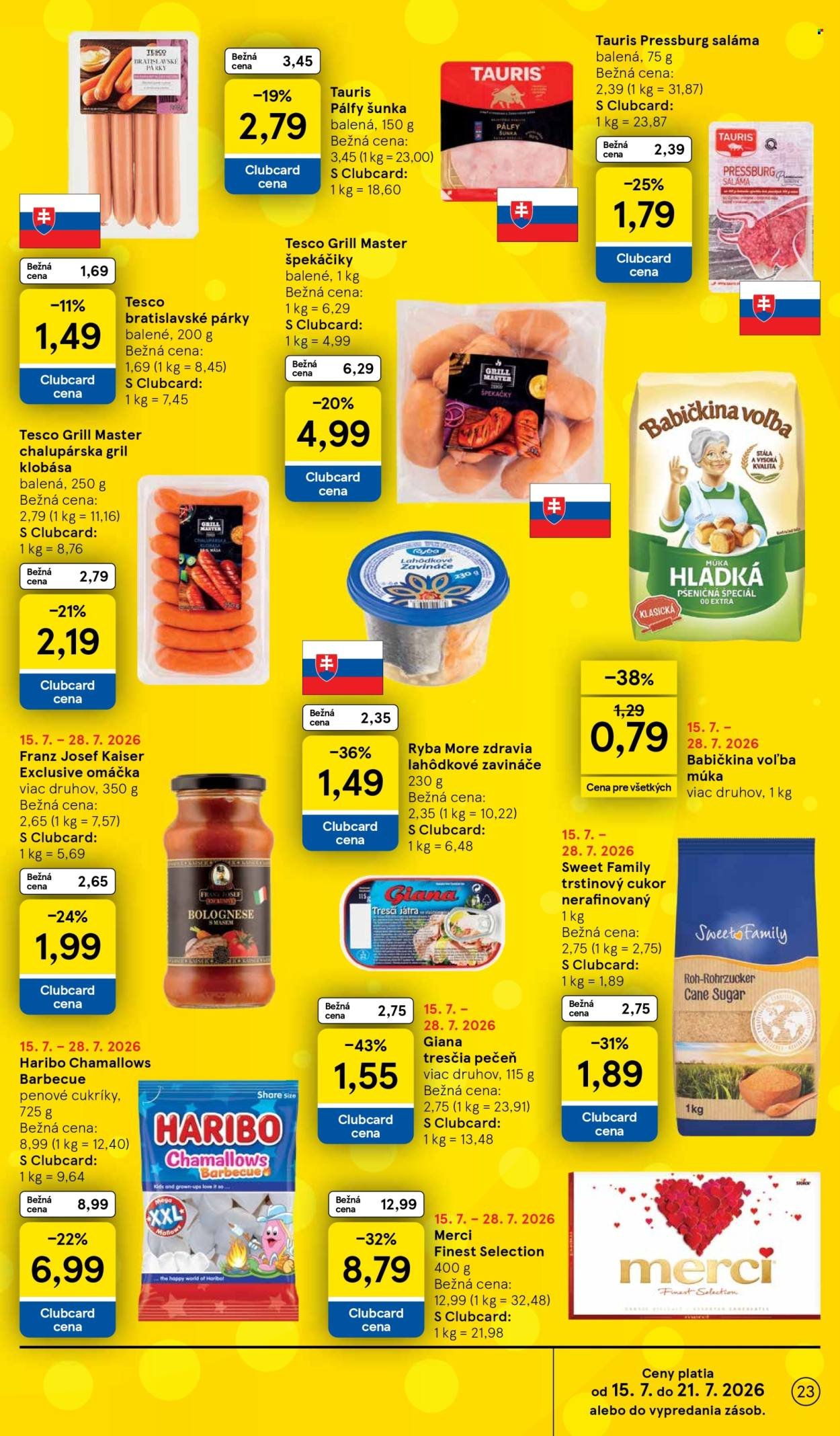 TESCO leták - Od stredy 15.7.2026