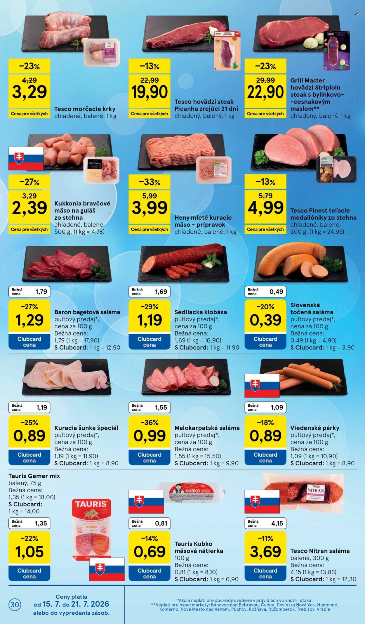 TESCO leták - Od stredy 15.7.2026