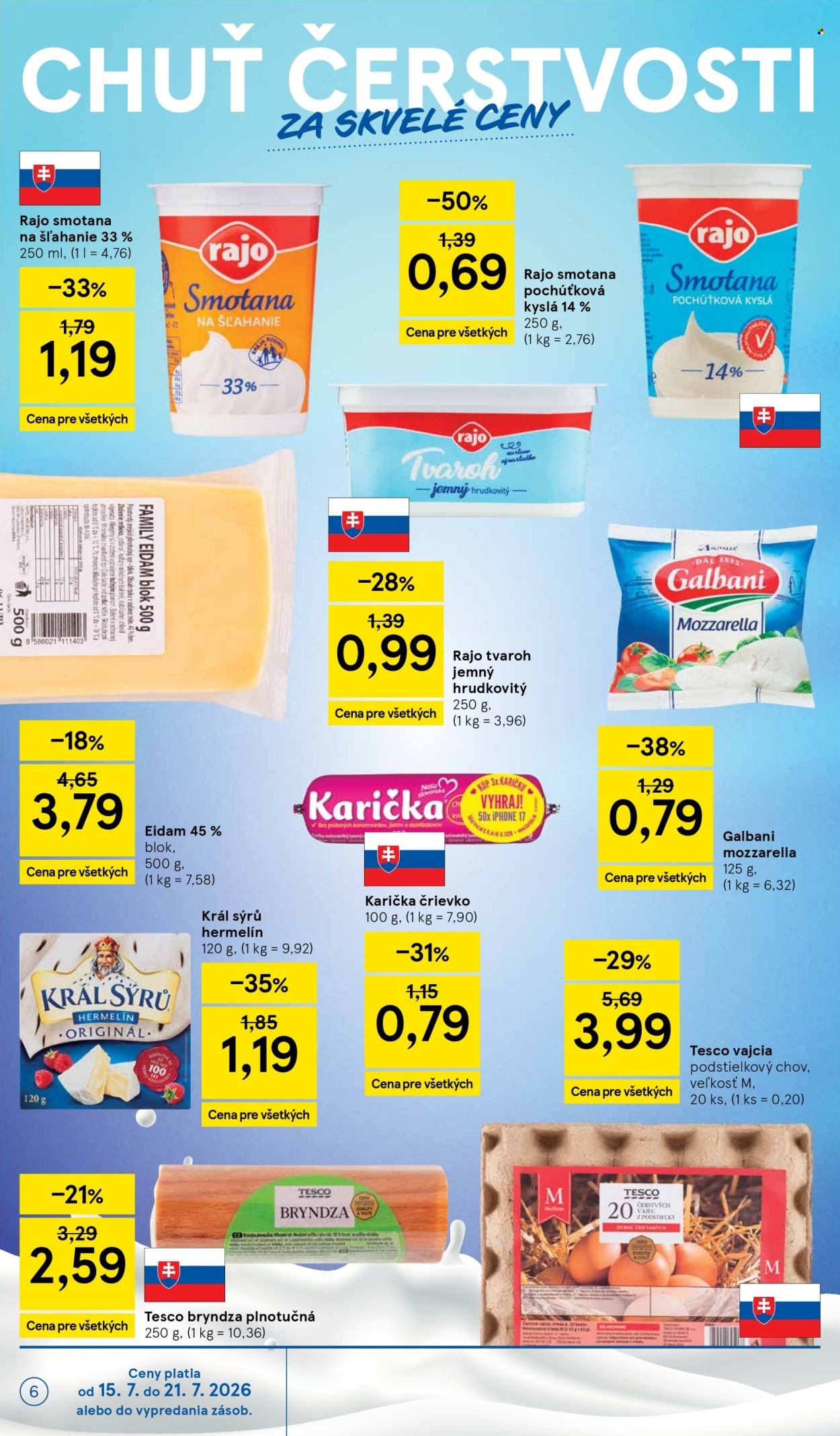 TESCO leták - Od stredy 15.7.2026