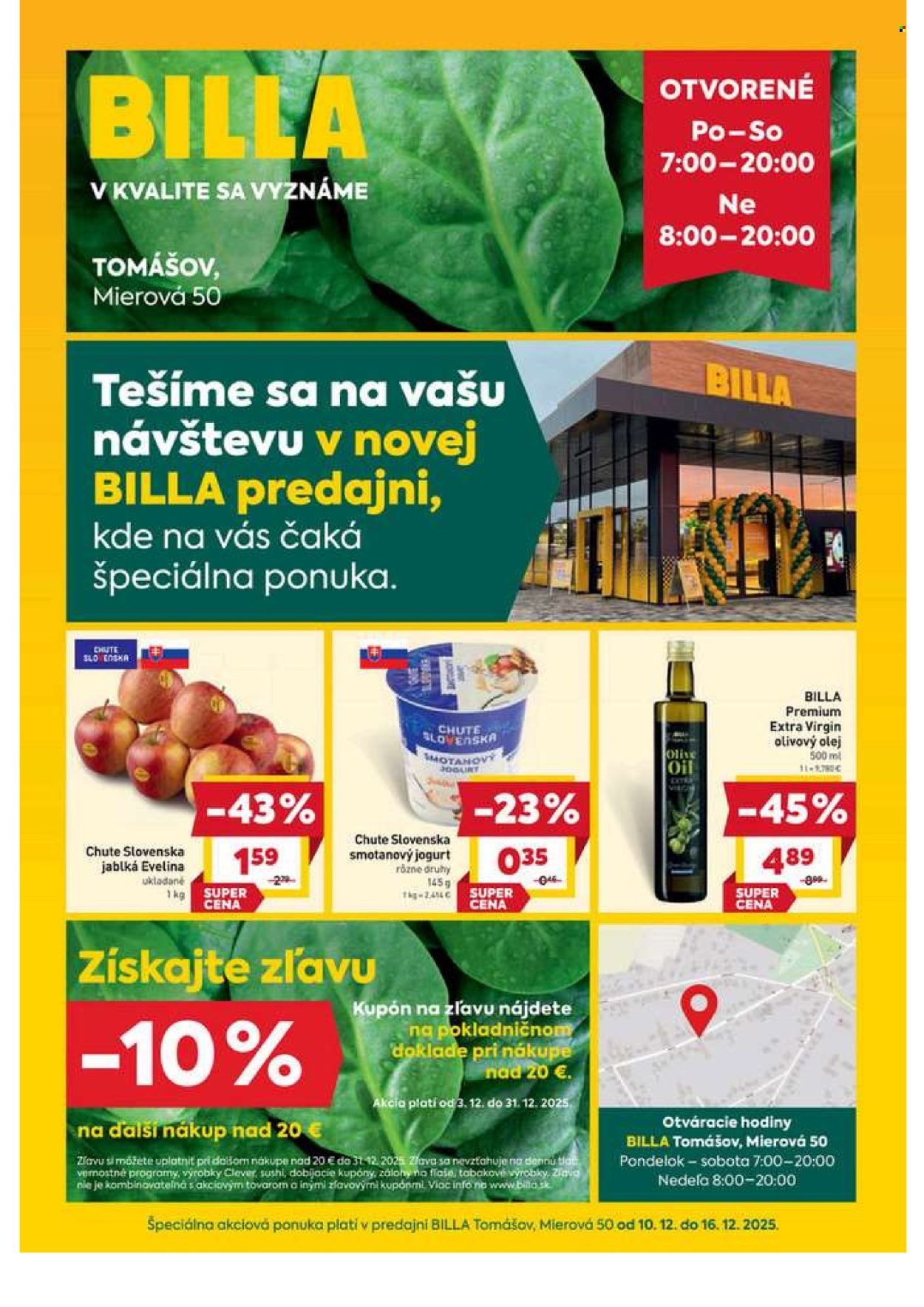BILLA leták - Tomášov - Mierová 50 (2025-12-10 - 2025-12-16) | 1