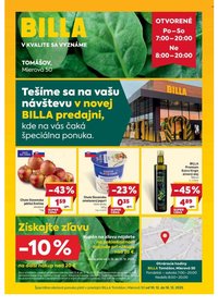 BILLA leták - Tomášov - Mierová 50 (2025-12-10 - 2025-12-16)