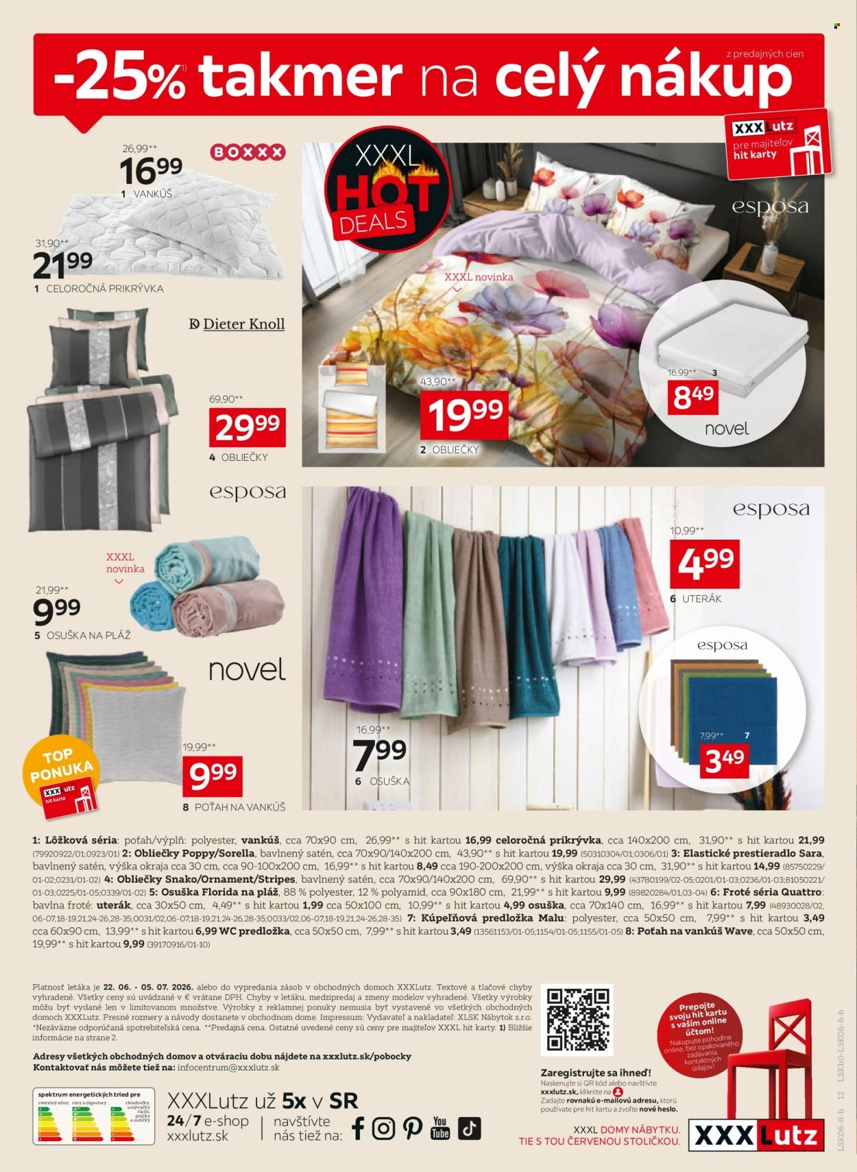 XXXLUTZ leták - Zľava 25 % takmer na všetko