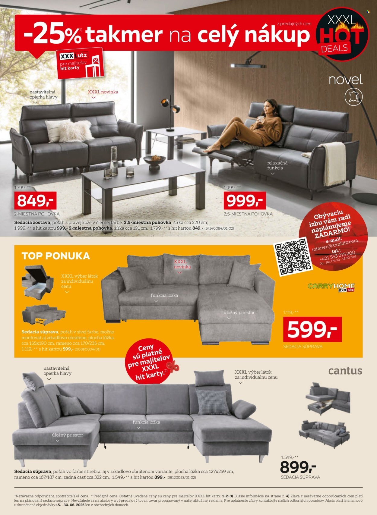 XXXLUTZ leták - Zľava 25 % takmer na všetko