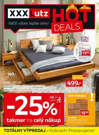 XXXLUTZ leták - Zľava 25 % takmer na všetko