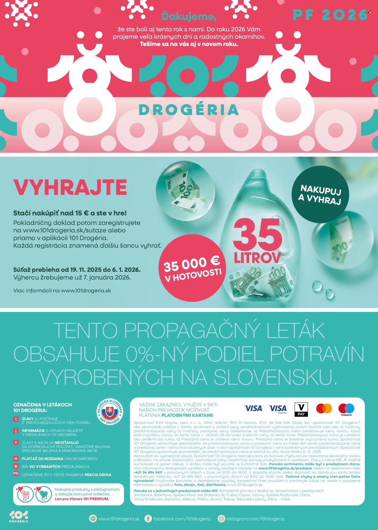 101 DROGERIE leták - Od stredy 17.12.2025 (2025-12-17 - 2026-01-06) | 12