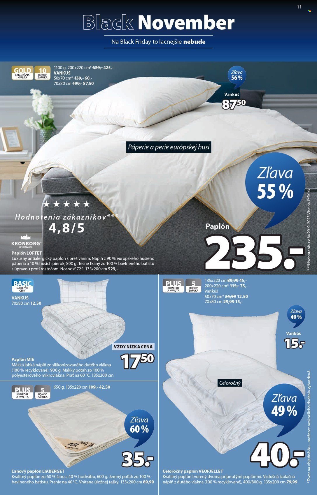 JYSK leták - Od pondelka 3.11.2025 (2025-11-03 - 2025-11-23) | 12