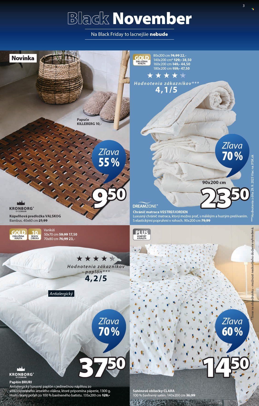 JYSK leták - Od pondelka 3.11.2025 (2025-11-03 - 2025-11-23) | 4