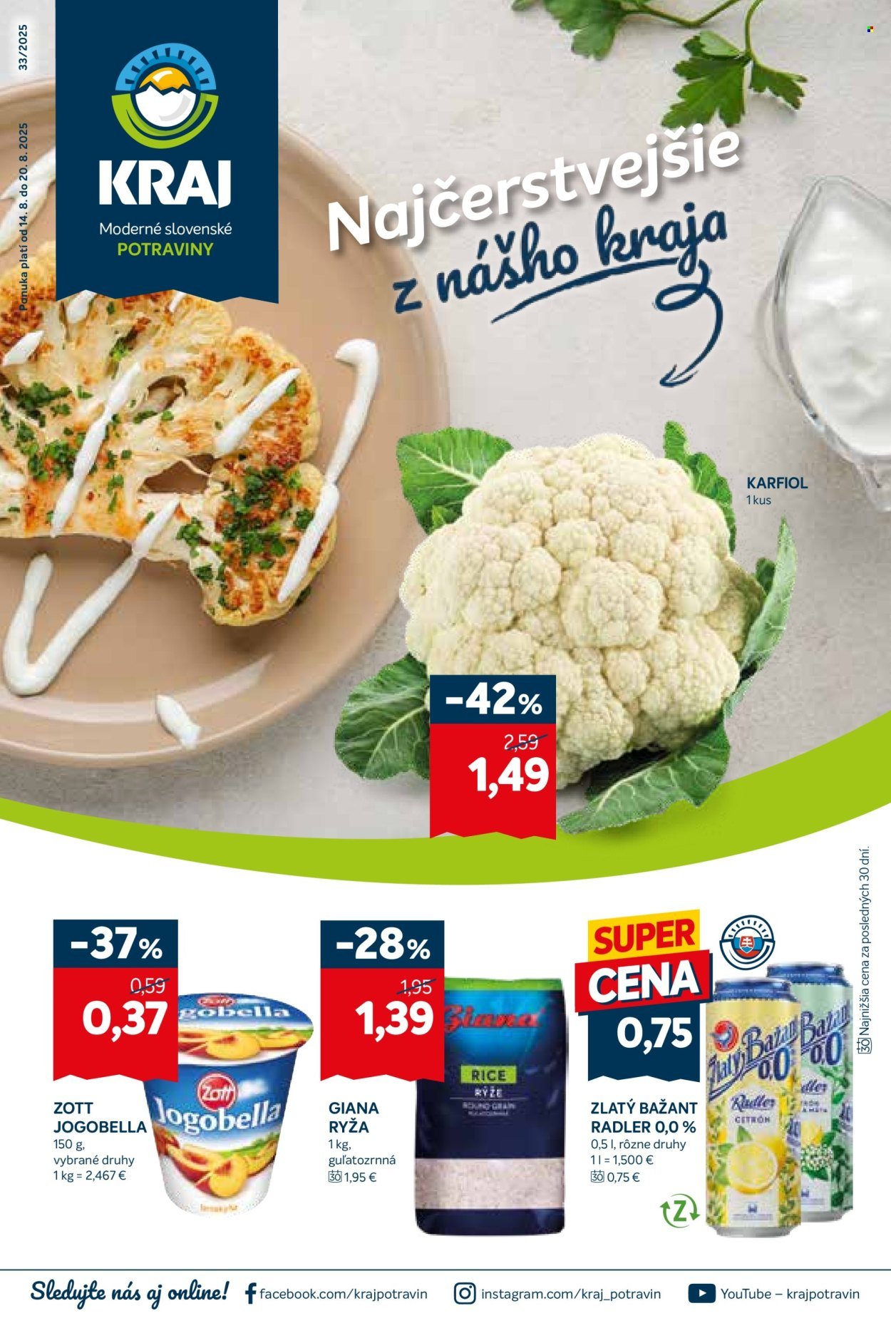 KRAJ leták - Od štvrtka 14.8.2025 (2025-08-14 - 2025-08-20) | 1