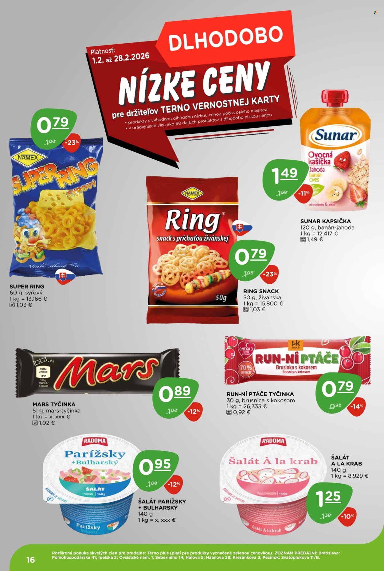 TERNO leták - Od štvrtka 12.2.2026 (2026-02-12 - 2026-02-18) | 16