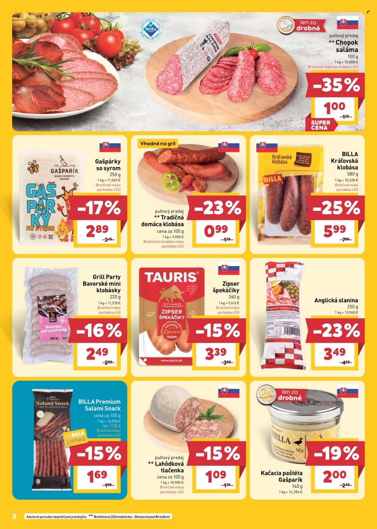 BILLA leták - Od stredy 22.4.2026 (2026-04-22 - 2026-04-28) | 8