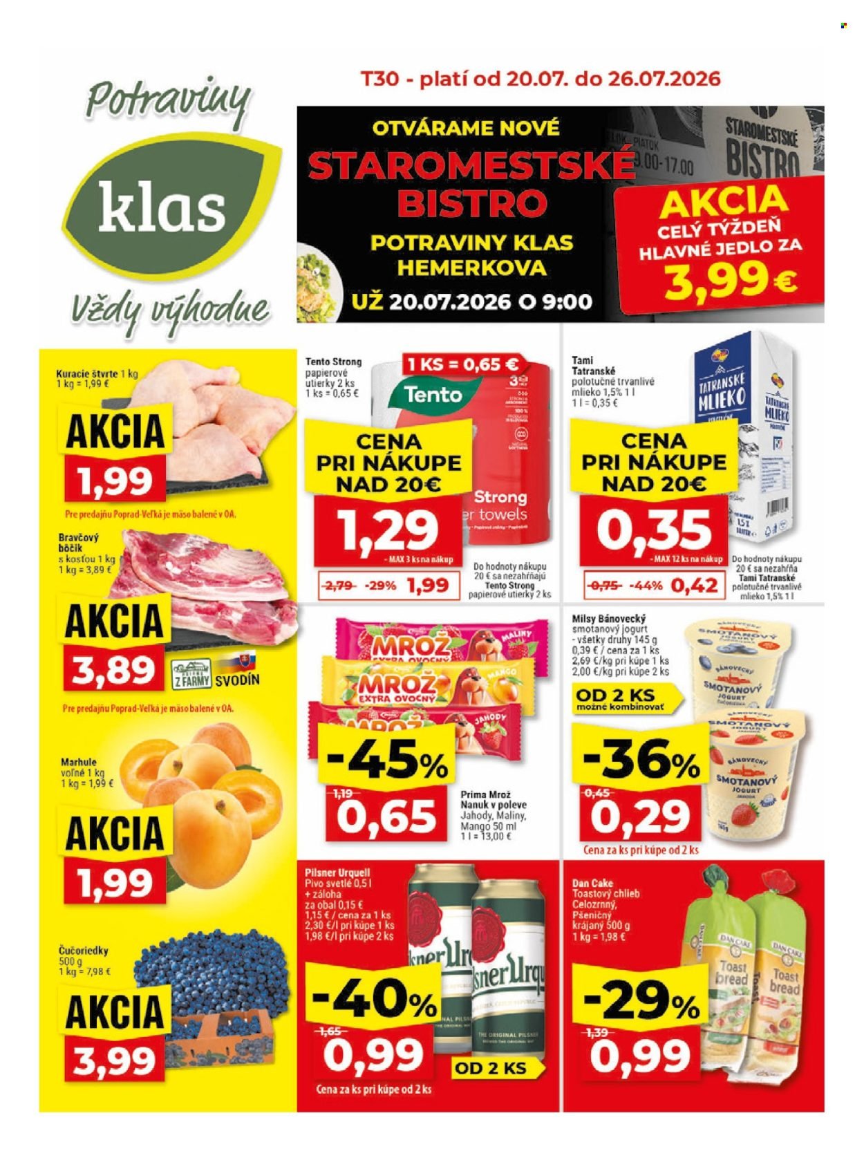 KLAS leták - Od pondelka 20.7.2026