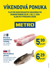 METRO leták - Víkendová ponuka (2026-01-29 - 2026-02-01)