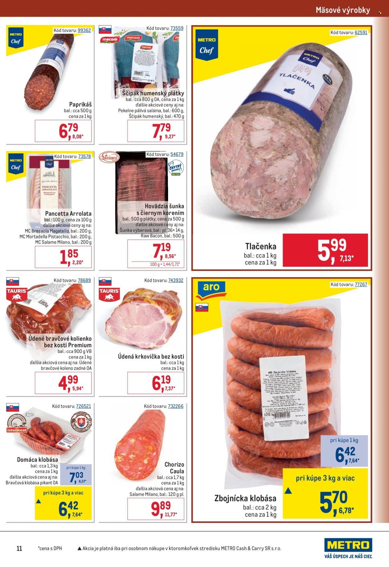 METRO leták - Gastronómia
