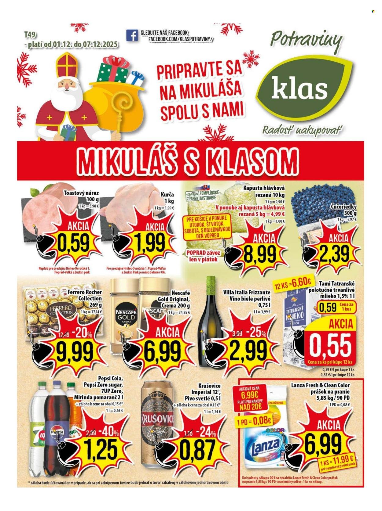 KLAS leták - Od pondelka 1.12.2025 (2025-12-01 - 2025-12-07) | 1