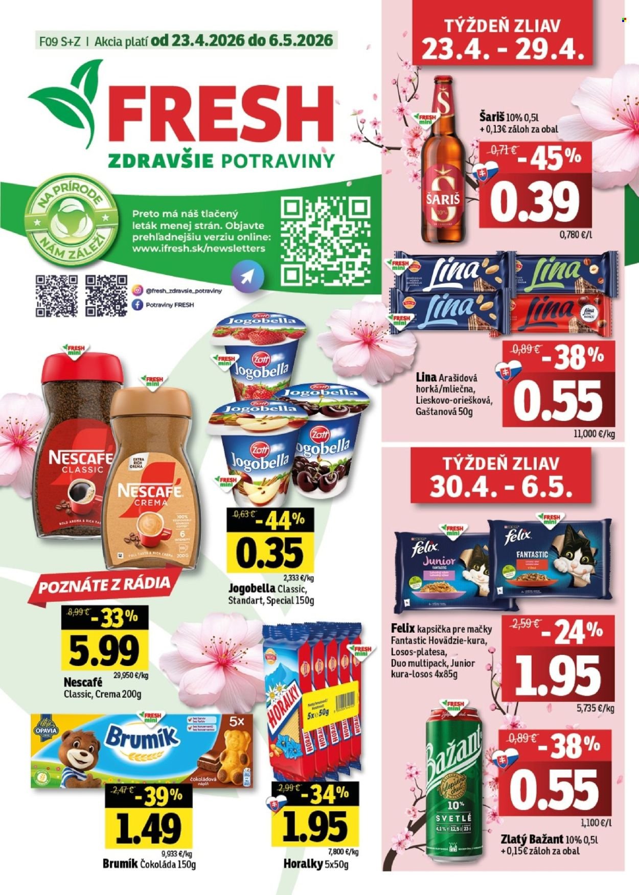 FRESH leták - Stredné a západné Slovensko (2026-04-23 - 2026-05-06) | 1
