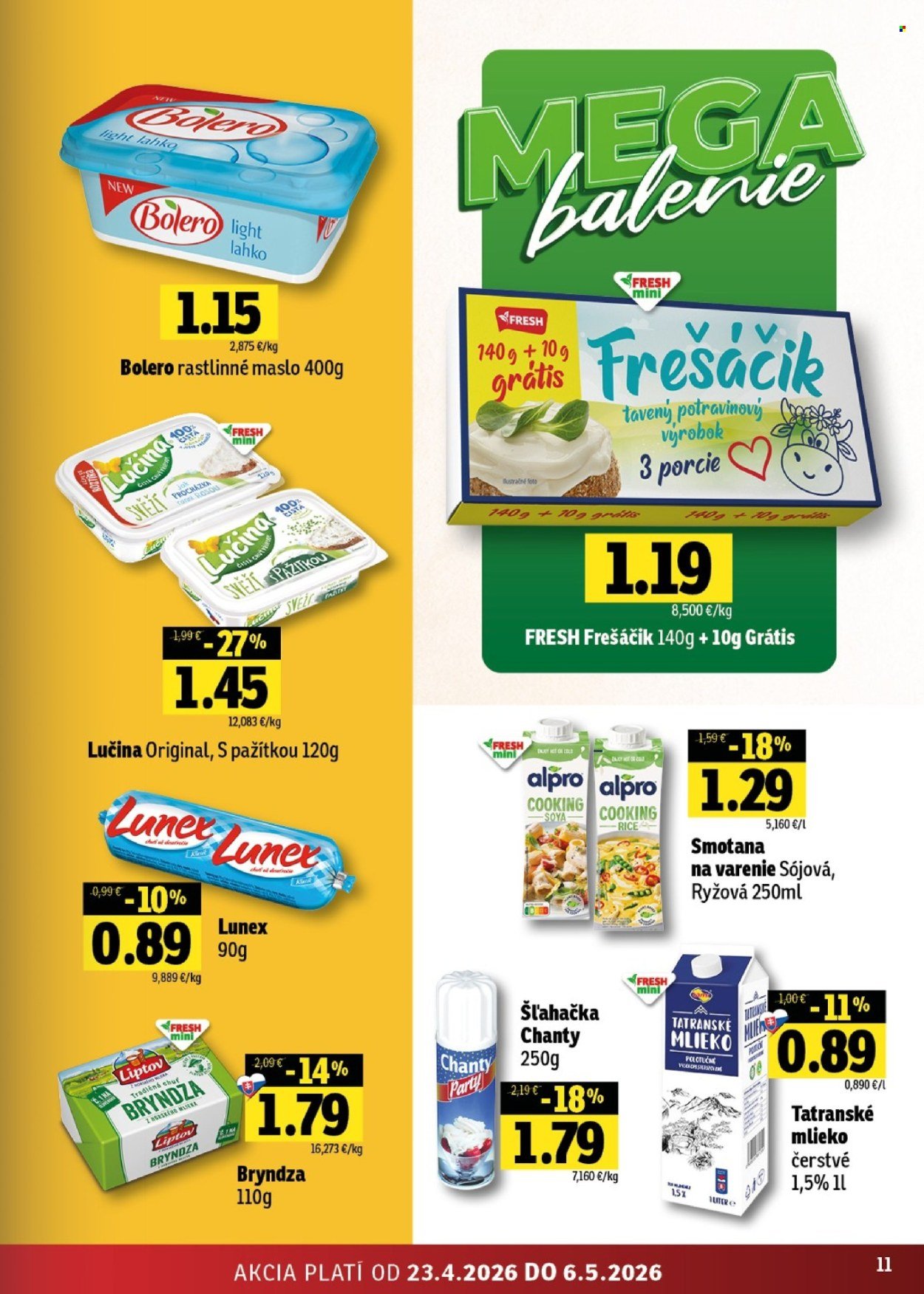 FRESH leták - Stredné a západné Slovensko (2026-04-23 - 2026-05-06) | 11