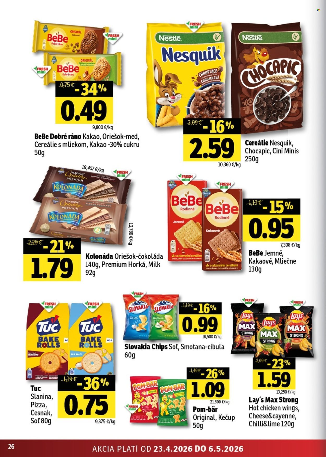 FRESH leták - Stredné a západné Slovensko (2026-04-23 - 2026-05-06) | 26