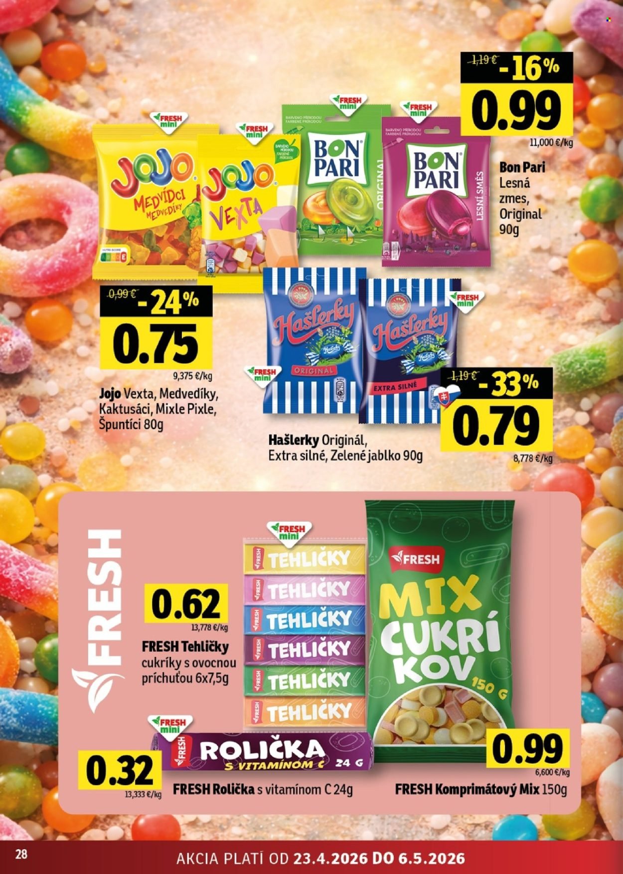 FRESH leták - Stredné a západné Slovensko (2026-04-23 - 2026-05-06) | 28