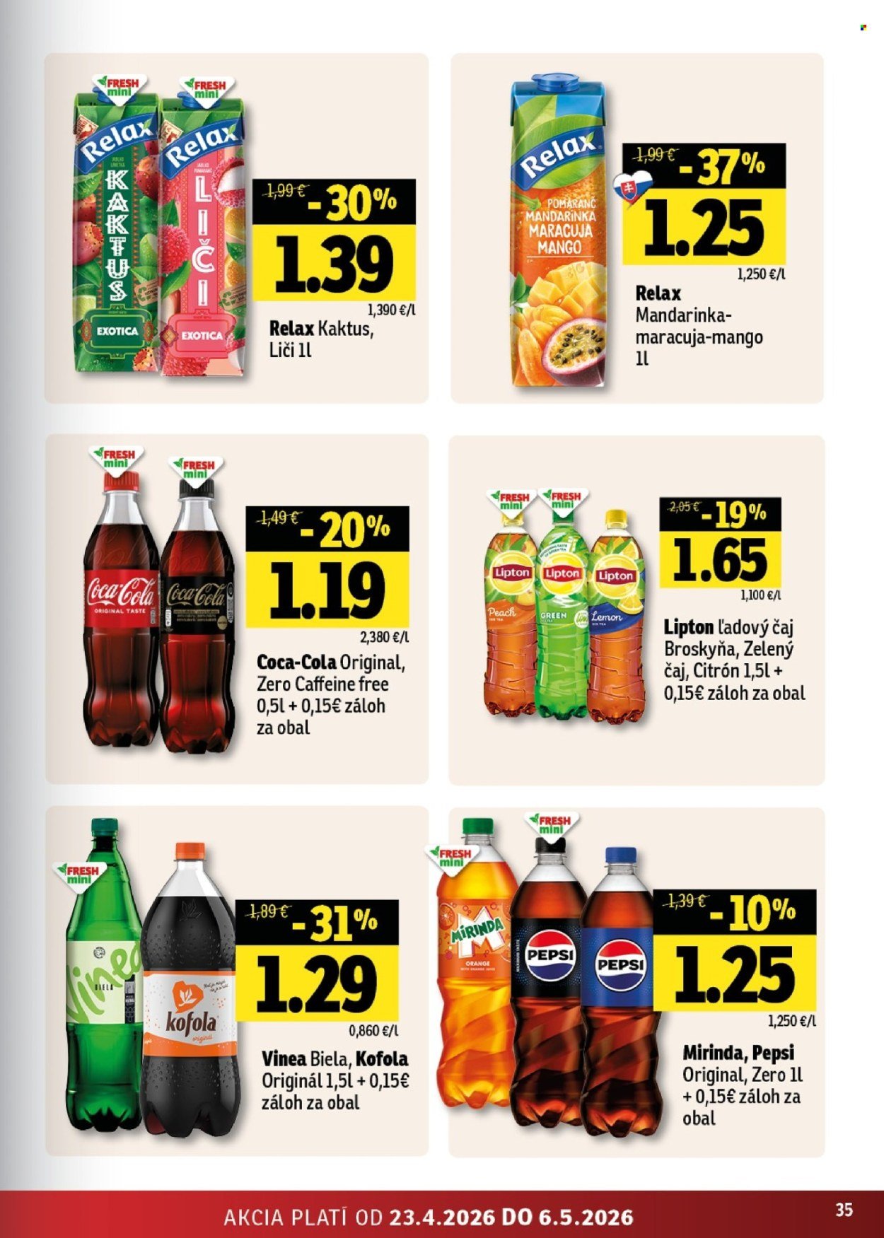 FRESH leták - Stredné a západné Slovensko (2026-04-23 - 2026-05-06) | 35