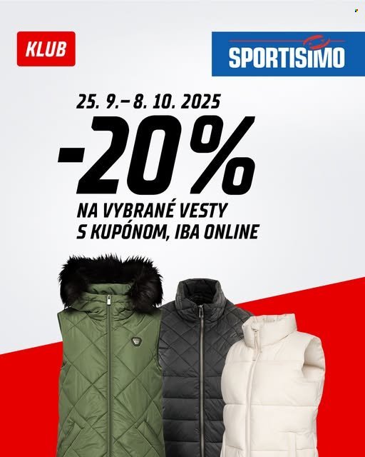 SPORTISIMO leták - Od štvrtka 25.9.2025 (2025-09-25 - 2025-10-08) | 1