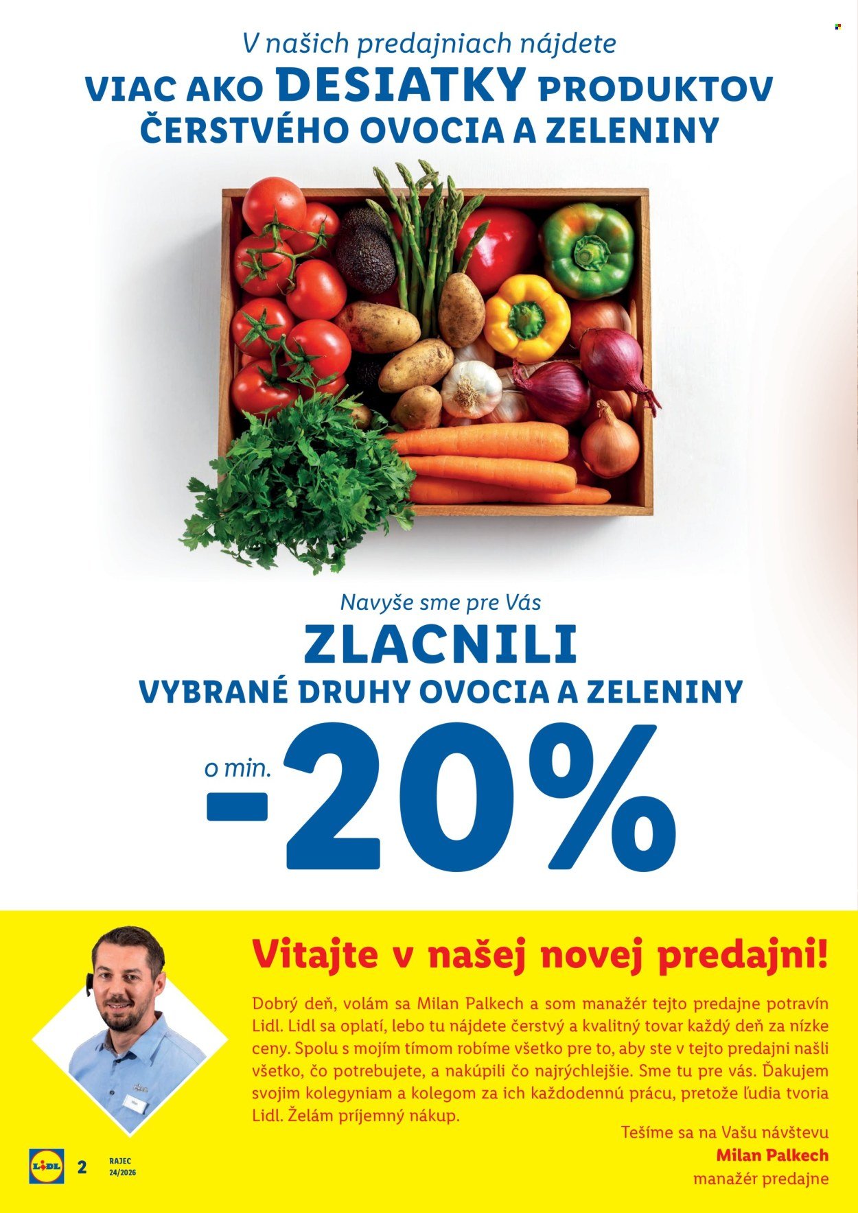 LIDL leták - Nová predajňa v Rajci