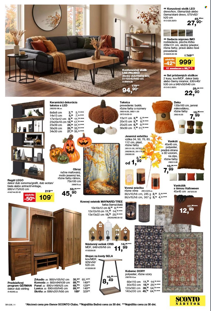 SCONTO NÁBYTOK leták - Od stredy 23.9.2026