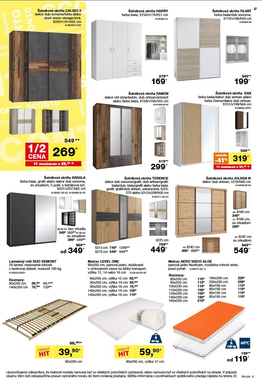 SCONTO NÁBYTOK leták - Od stredy 23.9.2026