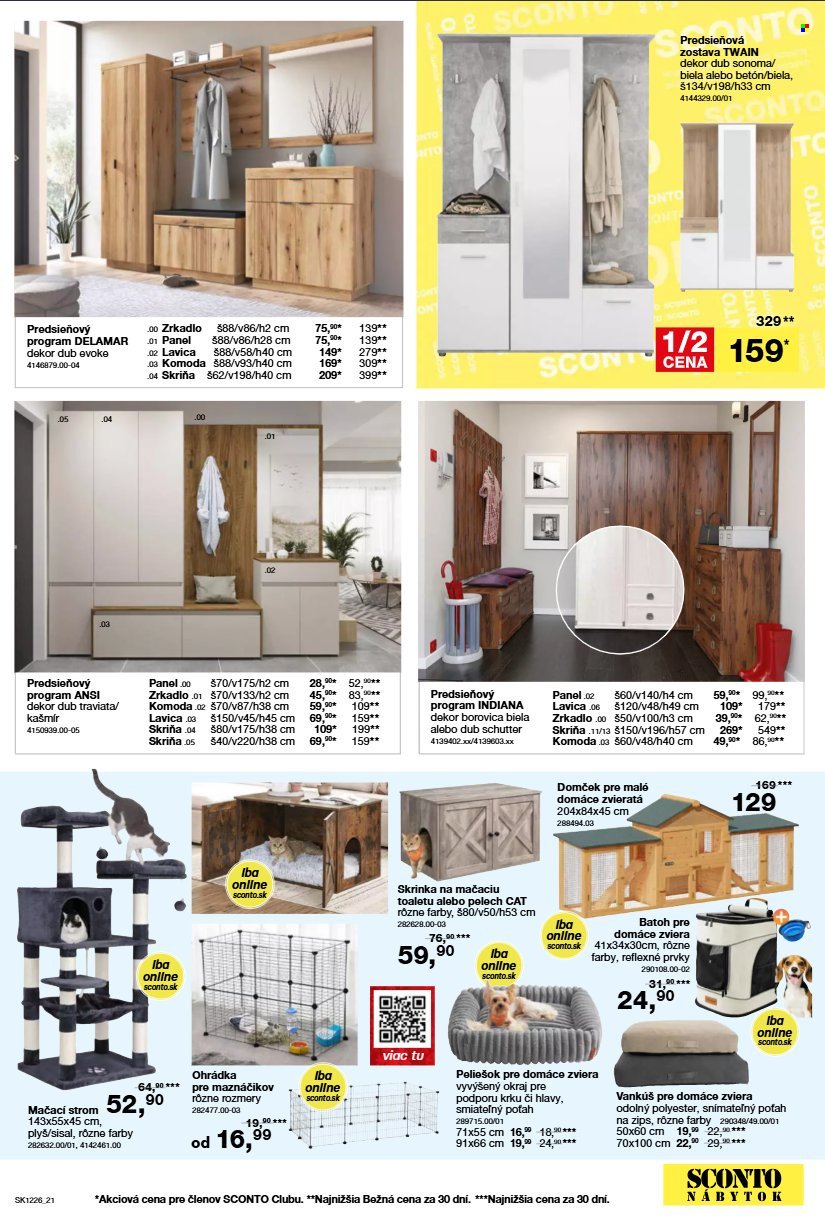 SCONTO NÁBYTOK leták - Od stredy 23.9.2026