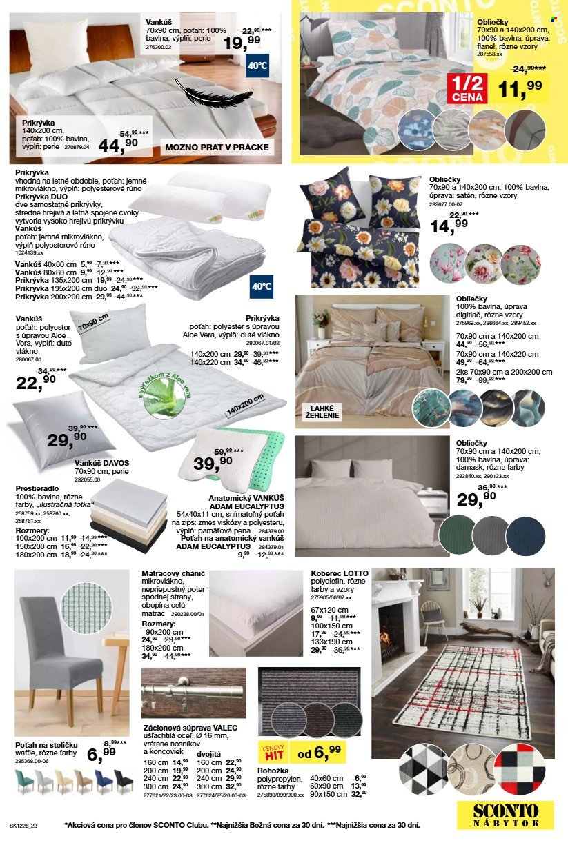 SCONTO NÁBYTOK leták - Od stredy 23.9.2026
