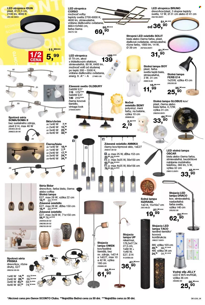 SCONTO NÁBYTOK leták - Od stredy 23.9.2026