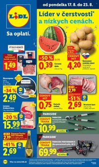 LIDL leták - Od pondelka 17.8.2026