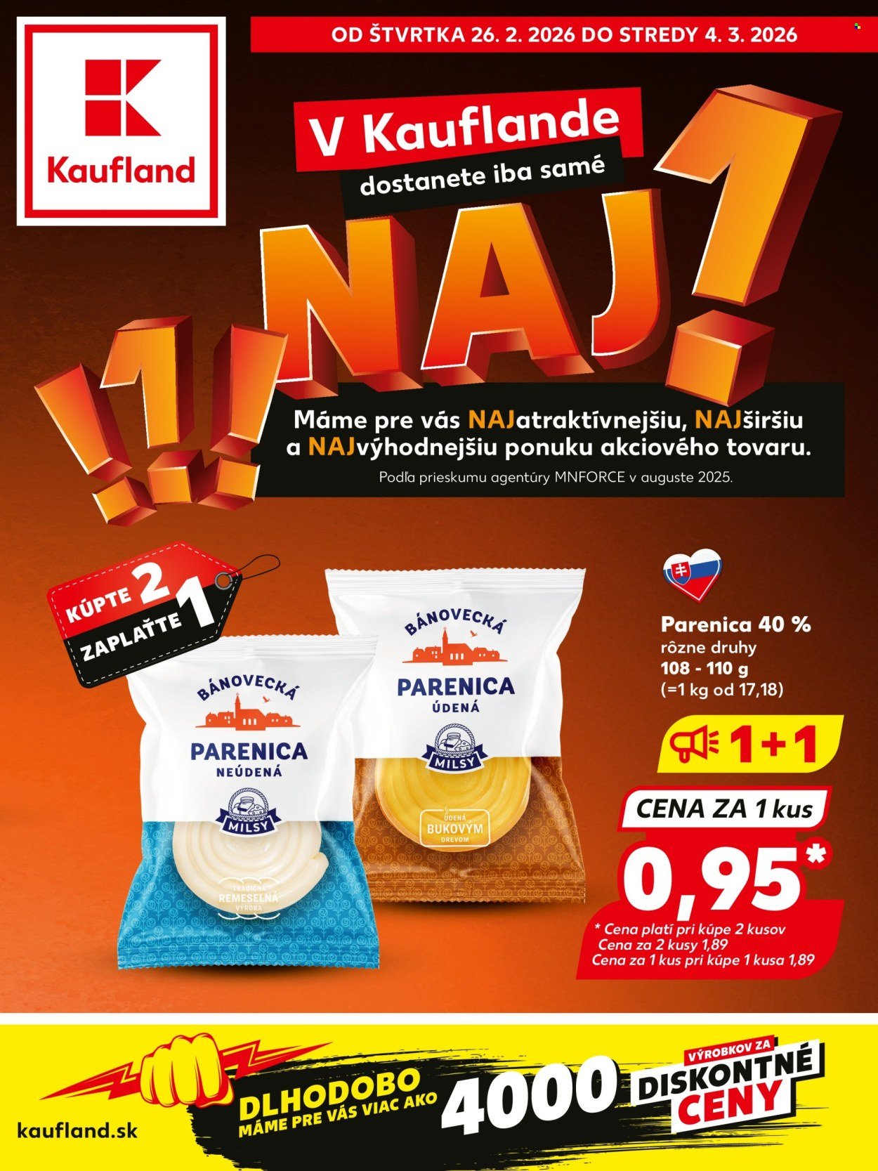 KAUFLAND leták - NAJ! (2026-02-26 - 2026-03-04) | 1