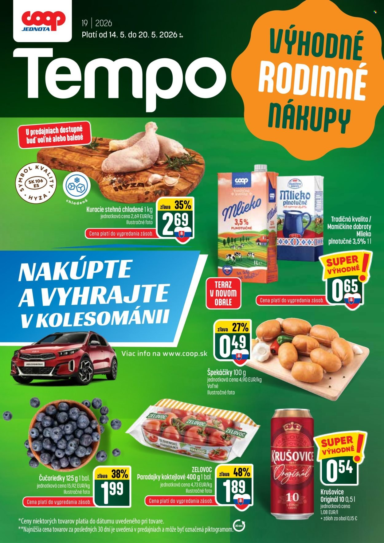 COOP JEDNOTA leták - Od štvrtka 14.5.2026 (2026-05-14 - 2026-05-20) | 1