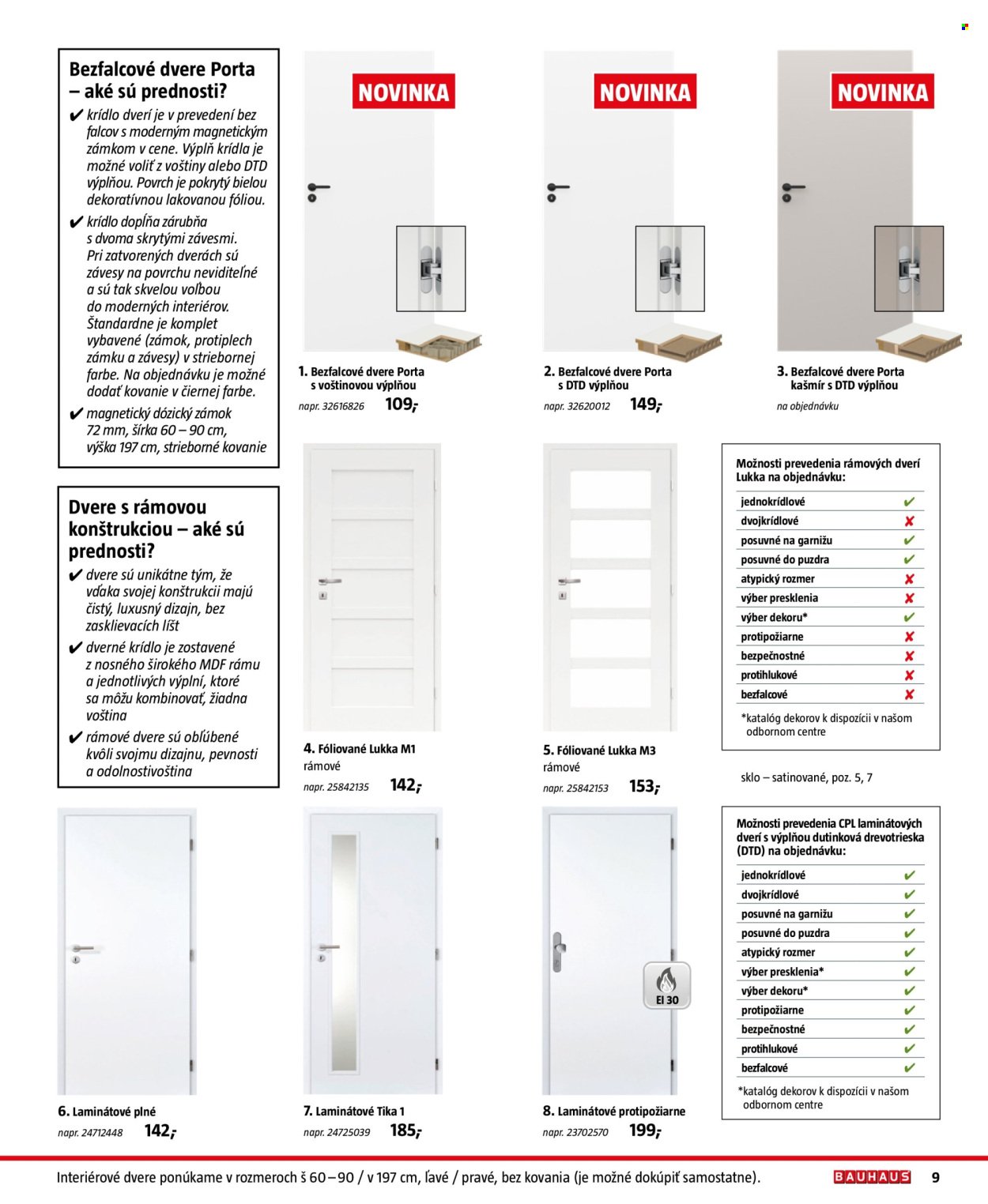 BAUHAUS leták - Stavebné prvky (2025-08-25 - 2025-12-31) | 9